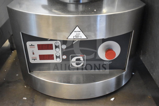 2017 Cuppone PZF/30DS-B6-US Commercial Dough Press, digital controls, Cuppone logo, 208V, 3 Phase, EUC.