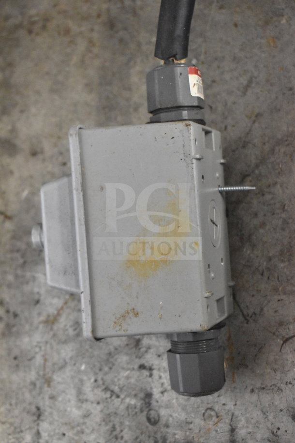 Hobart 4442 Commercial Meat Grinder motor component, 220V, 3-phase, visible wear, connectors attached.