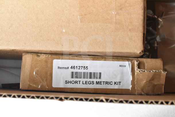 Hatco GRHD-4PD Short Legs Metric Kit in shipping box with visible item number 4612755 label.