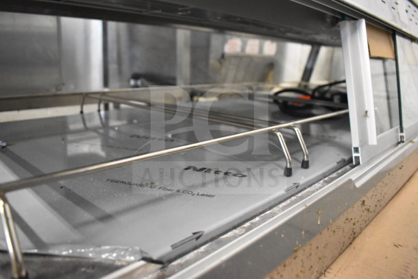 Hatco GRHD-4PD stainless steel dual shelf merchandiser, brand new with minor scratches and dents, model GRHD-4PD.
