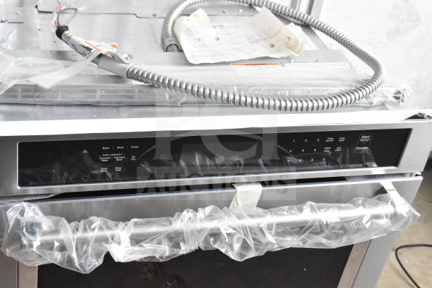 Brand new KitchenAid KOES530PPS01 convection oven, scratch and dent, 208-240 volts, 1 phase, protective packaging intact.
