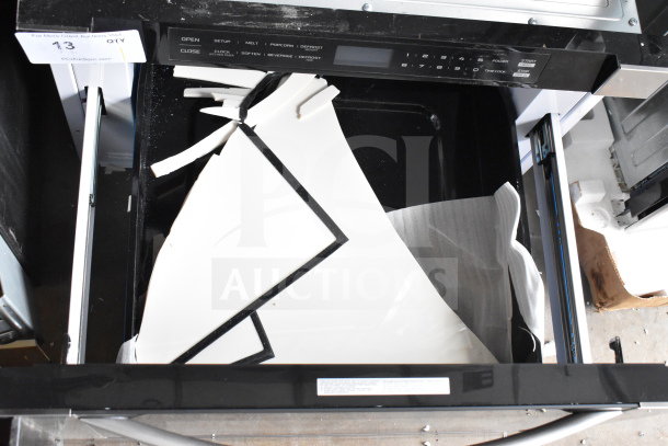 Brand new KoolMore KM--MD-1SS stainless steel convection oven with microwave. Scratch and dent condition. Model label visible.