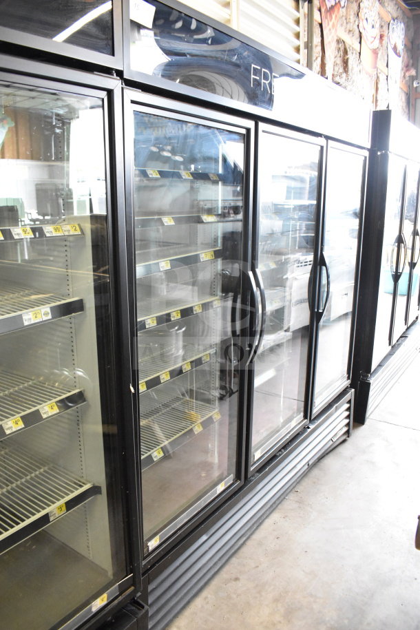 2019 True GDM-72-HC commercial 3-door reach-in cooler, 115V, 1 phase, fully tested, excellent condition, glass doors.