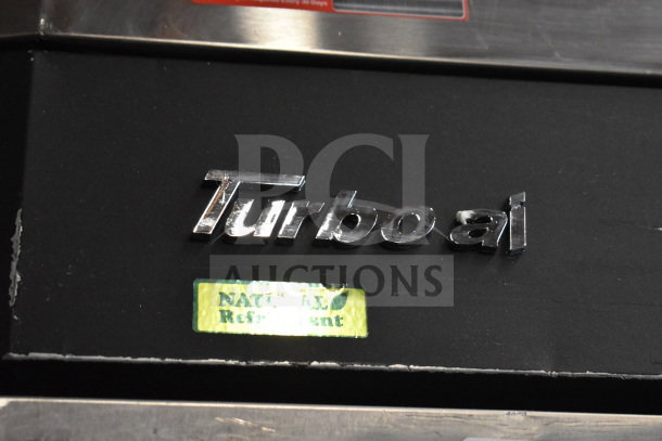 Turbo Air M3F24-1-N commercial freezer, single door, on casters, "Natural Refrigerant" label, 115V, 1 Phase.