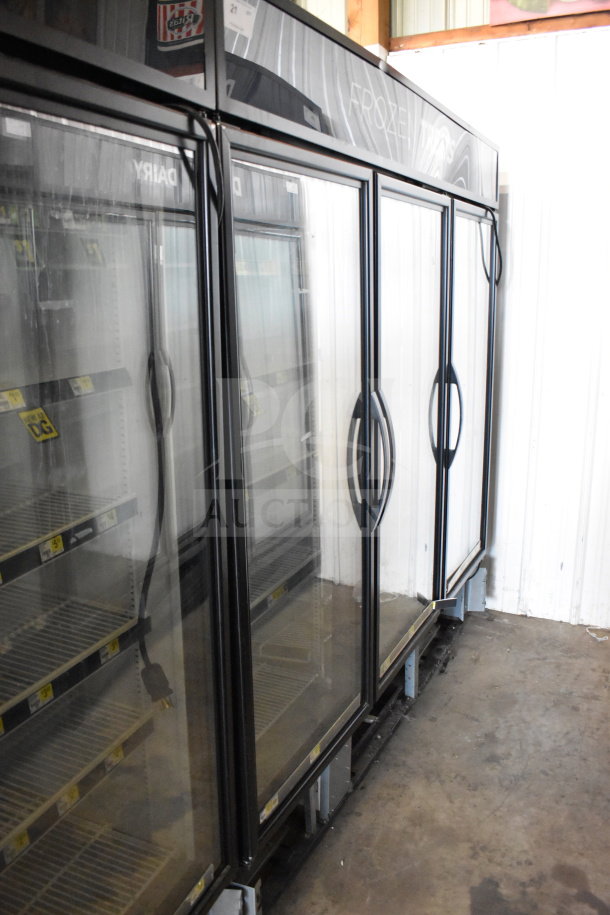 2019 True GDM-472F-HC Commercial 3 Door Reach In Freezer Merchandiser, tested and working, 115/208-230V, 1 Phase.