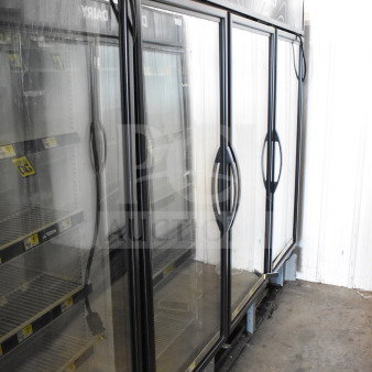 2019 True GDM-472F-HC Commercial 3 Door Reach In Freezer Merchandiser, tested and working, 115/208-230V, 1 Phase.