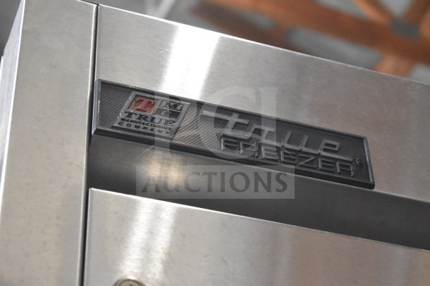 True GDM-472F-HC commercial single door freezer, model T-23F. Stainless steel exterior with branding label. 115 Volts, 1 Phase. Tested working.