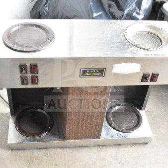 Bunn VPS Commercial Coffee Machine, stainless steel, dual warmers, model VPS, 120V, 1 phase, used condition.