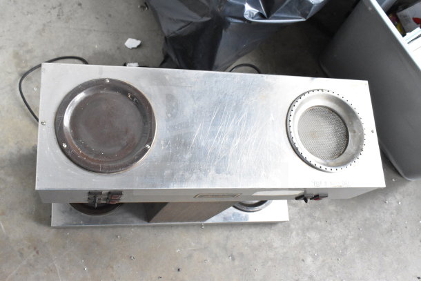 Bunn VPS Commercial Coffee Machine, 120V, 1 Phase. Stainless steel with visible wear, label indicates "Pour In Water Only."