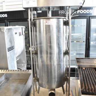 Vevor Commercial Countertop Sausage Stuffer, stainless steel, industrial-grade, great condition, visible Vevor branding.