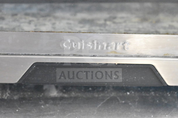 Cuisinart TOB-40 Countertop Toaster Oven, stainless steel, visible logo, 120 volts, 1 phase, good condition.