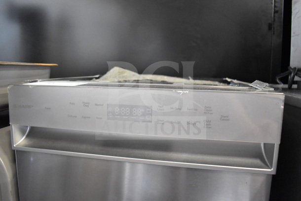 Sharp undercounter dishwasher, 115 volts, 1 phase. Stainless steel finish, digital controls, excellent condition.