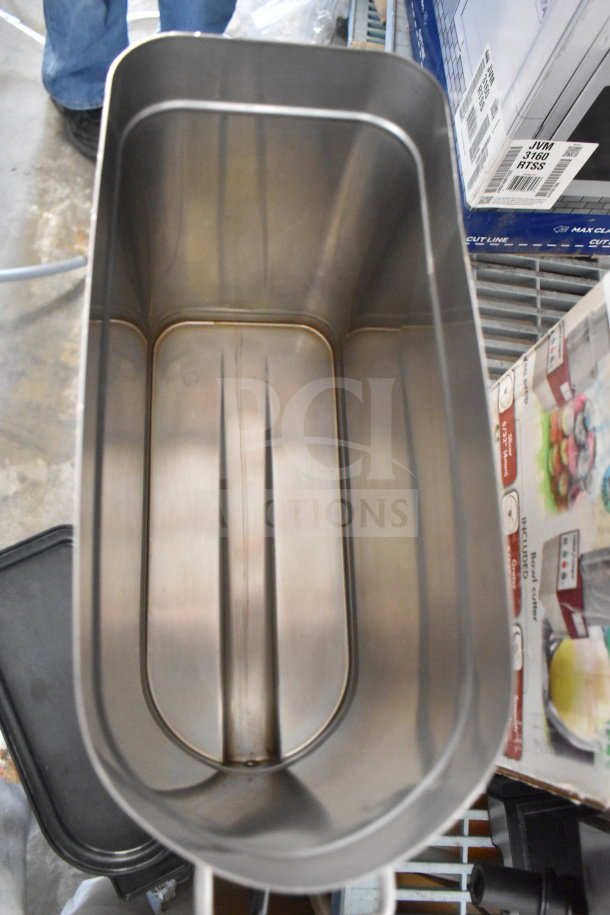 Grindmaster 6700-30000 Beverage Holder, stainless steel, open top view, clean condition, suitable for dispensing.