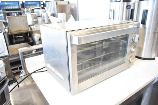 Waring Countertop Toaster Oven Air Fryer, stainless steel, 120 volts, 1 phase, visible controls, branded door.