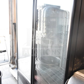 Imbera VFD43 commercial 2-door reach-in freezer merchandiser, 115 volts, 1 phase, glass doors, sturdy construction.