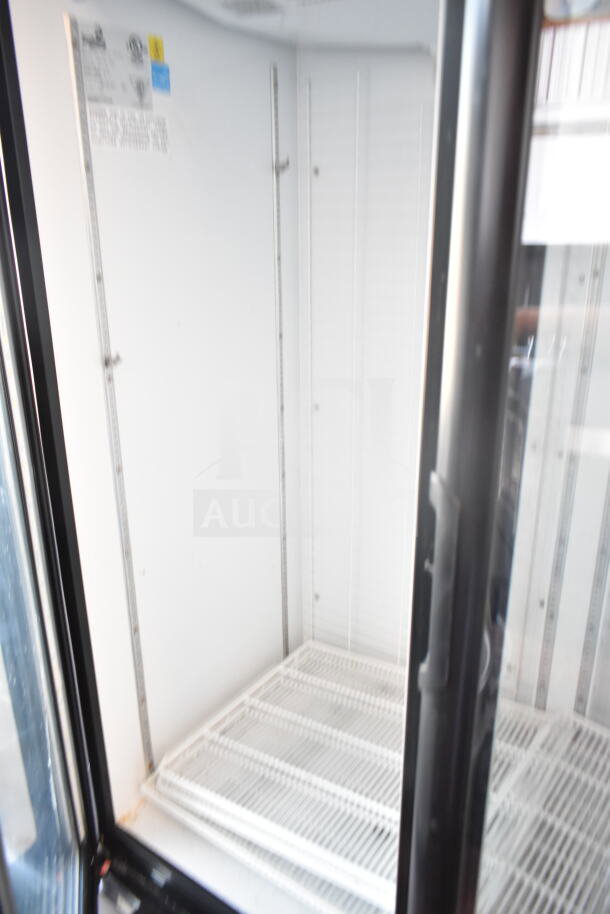 Imbera VFD43 commercial two-door reach-in freezer, featuring 115 volts, 1 phase, clean interior shelves visible.