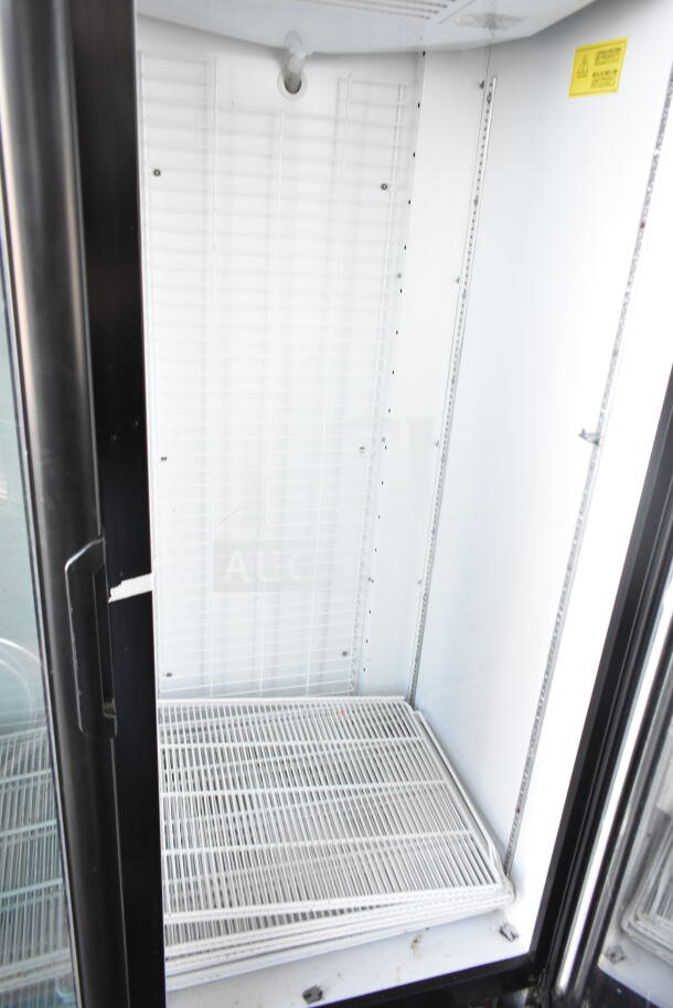 Imbera VFD43 commercial 2-door reach-in freezer merchandiser, 115V, 1 phase, spacious interior, adjustable shelves.