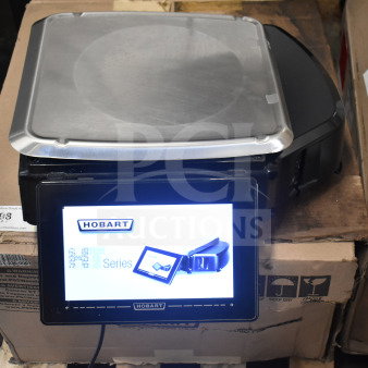 2017 Hobart HTi-LH26 commercial countertop food portioning scale, tested and working, 120/208-240V, 1 phase.