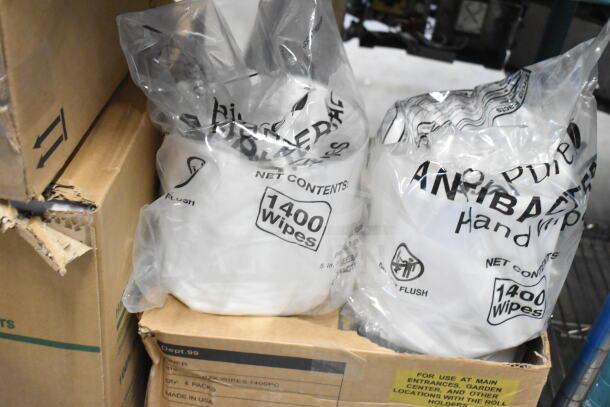 7 new items: RP-5000 toilet seat covers, wipes (1400 pack), Diversey floor and solvent-free cleaners. Sealed, excellent condition.