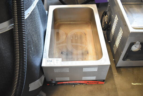 Avantco 177W50CKR food warmer, stainless steel, 115V, good condition, visible control knob and vented design.
