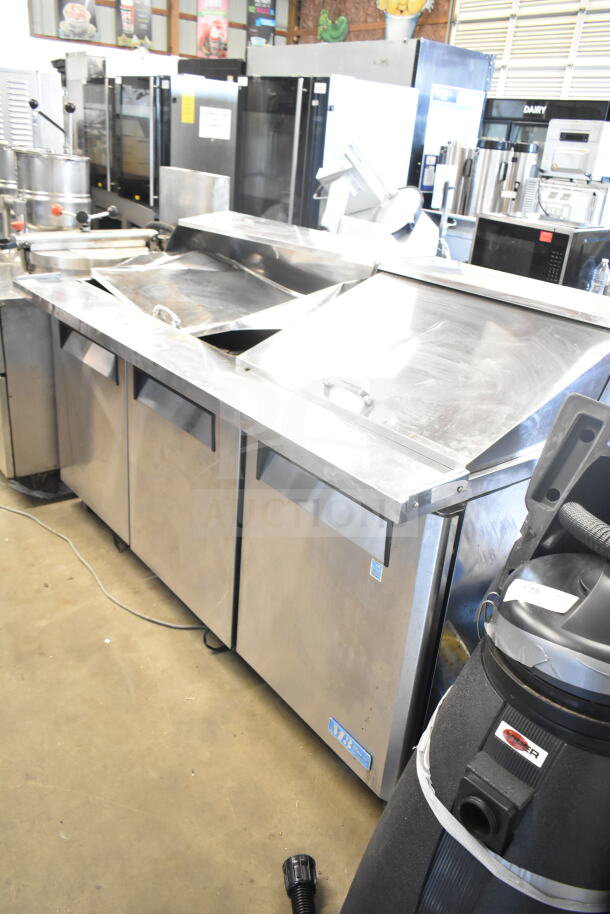 Turbo Air MST-72-30 sandwich salad prep table, stainless steel, 115V, 1 phase, mega top, commercial kitchen equipment.