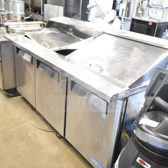 Turbo Air MST-72-30 sandwich salad prep table, stainless steel, 115V, 1 phase, mega top, commercial kitchen equipment.