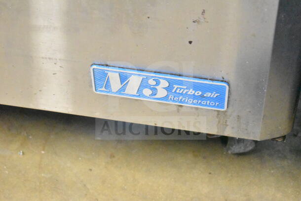 Turbo Air MST-72-30 commercial prep table, stainless steel, visible M3 Turbo Air label, 115V, 1 phase, used condition.
