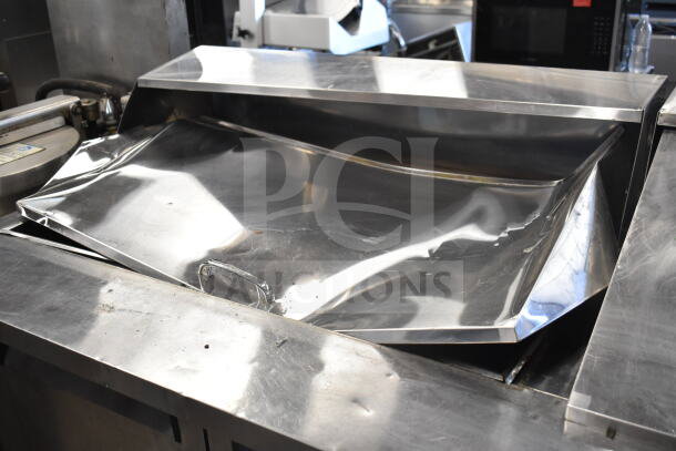 Turbo Air MST-72-30 prep table, stainless steel, visible dented metal top, 115V, 1 phase, commercial use.
