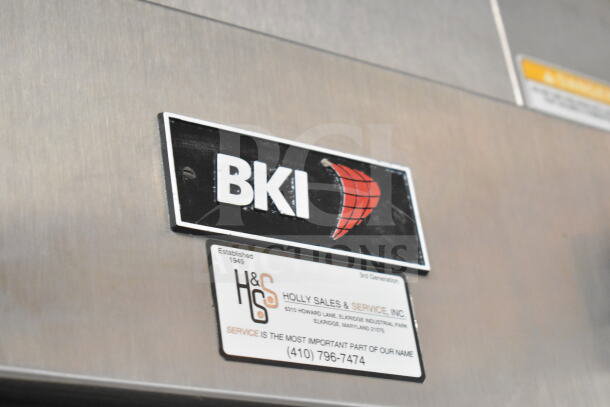 BKI FH-22 Commercial Ventless Hood with branding. Suitable for 208-240 Volts, 1 or 3 Phase.