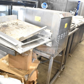 Belshaw TG50 Thermoglazing Station, commercial floor style on casters, 208V, 1 phase, visible wear.