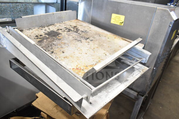 Belshaw TG50 Thermoglazing Station, floor style on casters, visible wear on surface, 208V, 1 Phase, model TG-50.