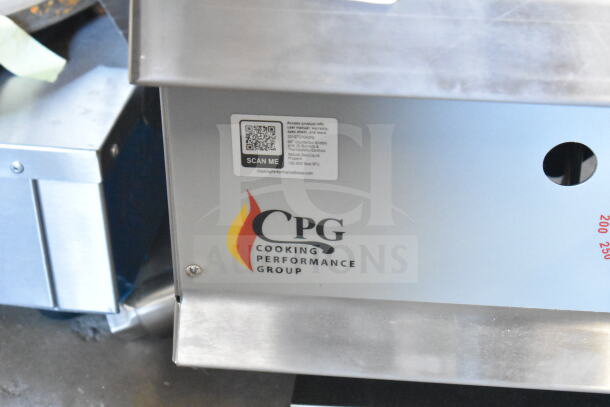BRAND NEW Cooking Performance Group GT-CPG-60-NL 60" gas griddle with thermostatic controls, 150,000 BTU, scratch and dent.