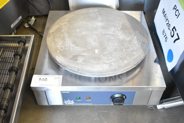 Brand new Carnival King 382CM16A 16" crepe maker, 2023 model, 120 volts, 1 phase, scratch and dent condition.