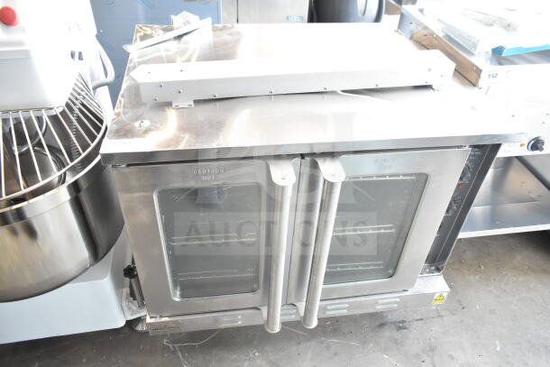 BRAND NEW MainStreet 541FEC1C convection oven, 208V, single deck, full size. Visible "Caution Hot" markings.