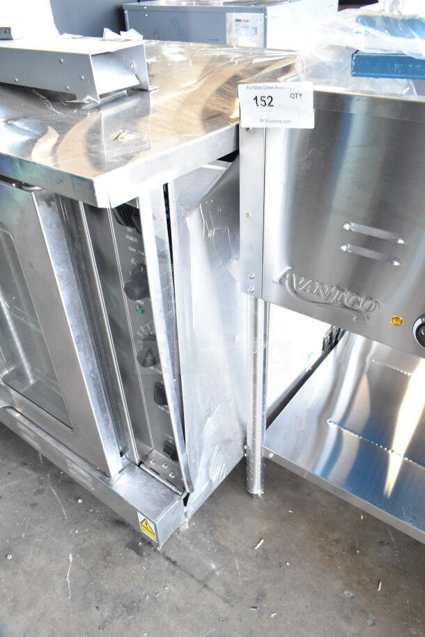 Brand new MainStreet 541FEC1C electric convection oven, single deck, 208V, scratch and dent, stainless steel exterior.