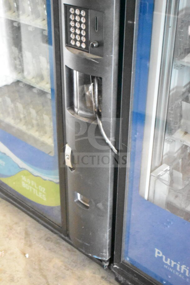 Crane 5800-4 commercial vending machine, bill acceptor, keypad, visible wear, 115 volts, 1 phase.