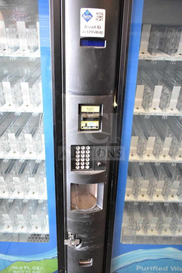 Crane 5800-4 vending machine, bill acceptor, digital keypad, 115V, 1 phase. Asset ID: 712954642. Suitable for bottled drinks.