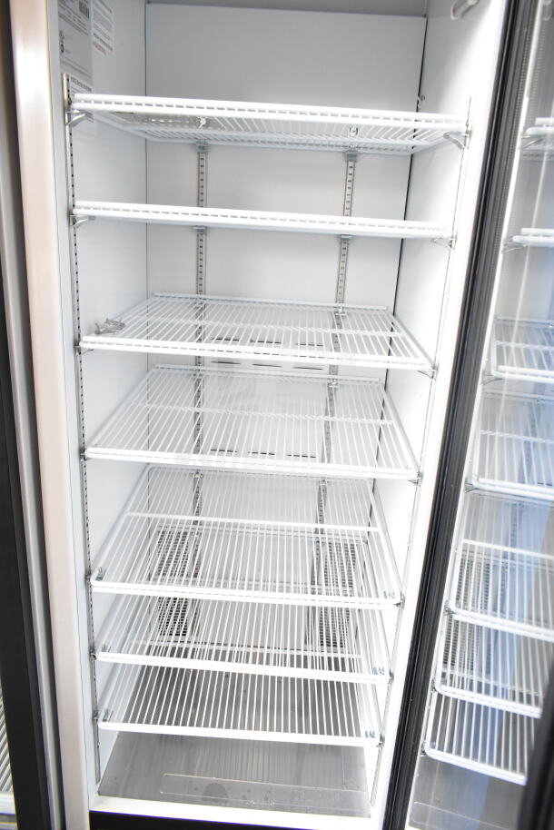 2019 Habco SE18 commercial single door cooler, clean interior, adjustable wire shelves, 115 volts, great condition.
