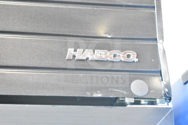 2019 Habco SE18 Commercial Cooler, single door, reach-in merchandiser, 115V, Habco logo visible.
