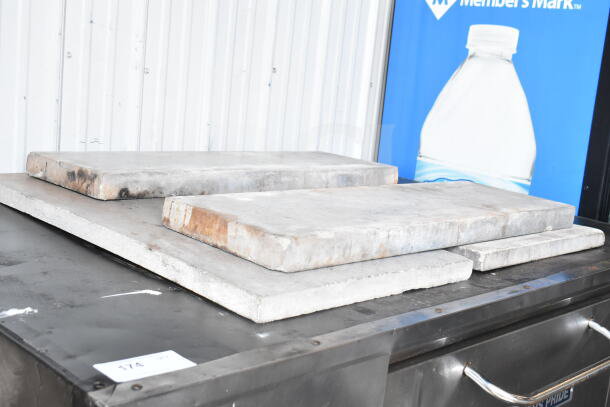 Bakers Pride D125 commercial pizza oven with metal legs, natural gas, 125,000 BTU, seen with stone baking surface.