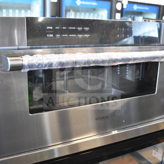 BRAND NEW SCRATCH AND DENT! 2025 KoolMore KM-MD30-BSS 30" Microwave Drawer, 1.2 cu. ft., stainless steel, black, 120V.