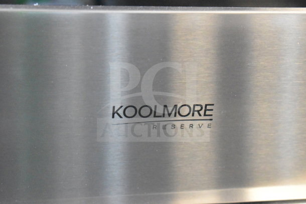 Brand new KoolMore KM-MD30-BSS 30-inch stainless-steel microwave drawer in black, 1.2 cu. ft. capacity, 120 volts.