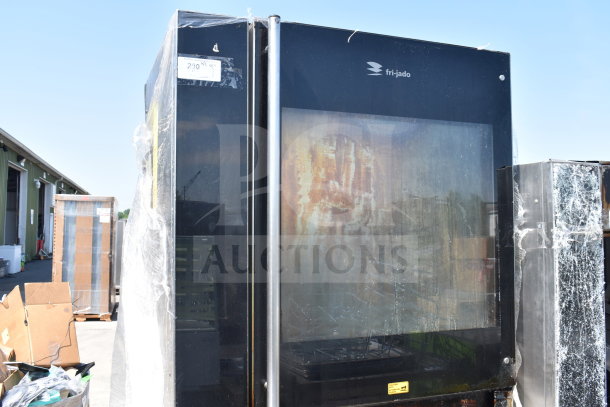 Fri-jado TDR7+7 P electric rotisserie oven, model TDR7+7 P, 208V, 3-phase, good condition, industrial setup.