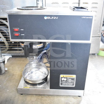 2023 Bunn VPR Commercial Countertop Coffee Machine, black and stainless steel, dual warmers, 120V, 1 phase, excellent condition.