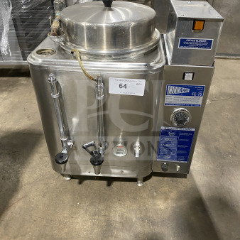 Cecilware FE-75 commercial stainless steel coffee blender machine, automatic, countertop model, with visible labels and controls.