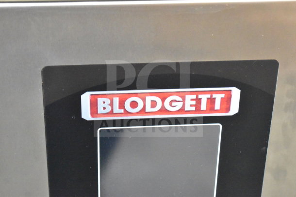 Blodgett logo on the BLCT-101 commercial electric combi convection oven with hood, 480V, 3 phase. New condition.