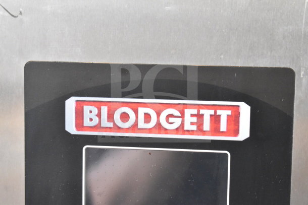 Brand new Blodgett BLCT-101H commercial electric combi convection oven with hood, 208V, 3-phase, shown with brand logo.