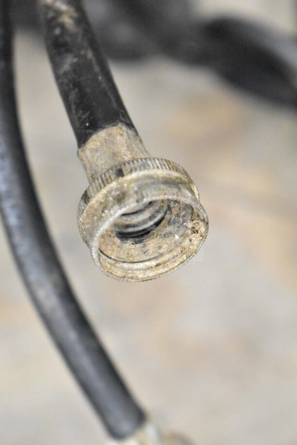 Close-up of the connector on a Taylor 754-33 commercial soft serve ice cream machine, showing wear and oxidation.