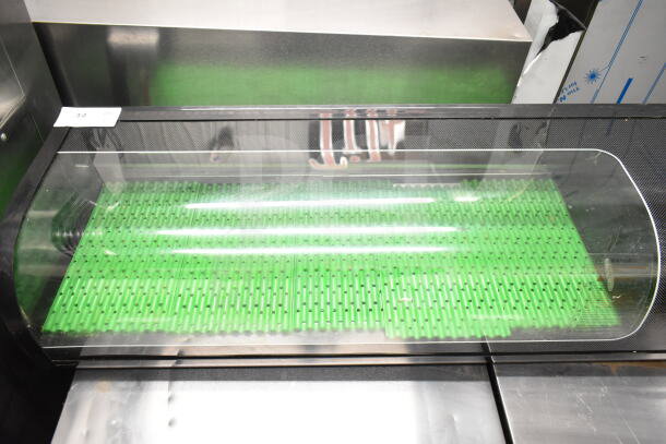Emperor's Select 478CSD53HC sushi display case, countertop model, green interior, 115V, 1-phase, glass front, excellent condition.