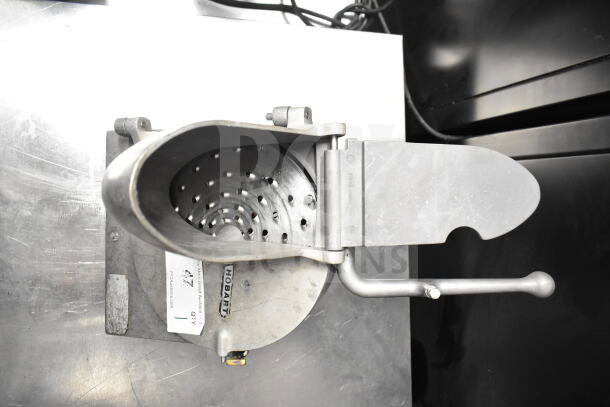 Pelican Head with Grating Blade, Hobart brand, metal construction, features a perforated grating surface, label shown.
